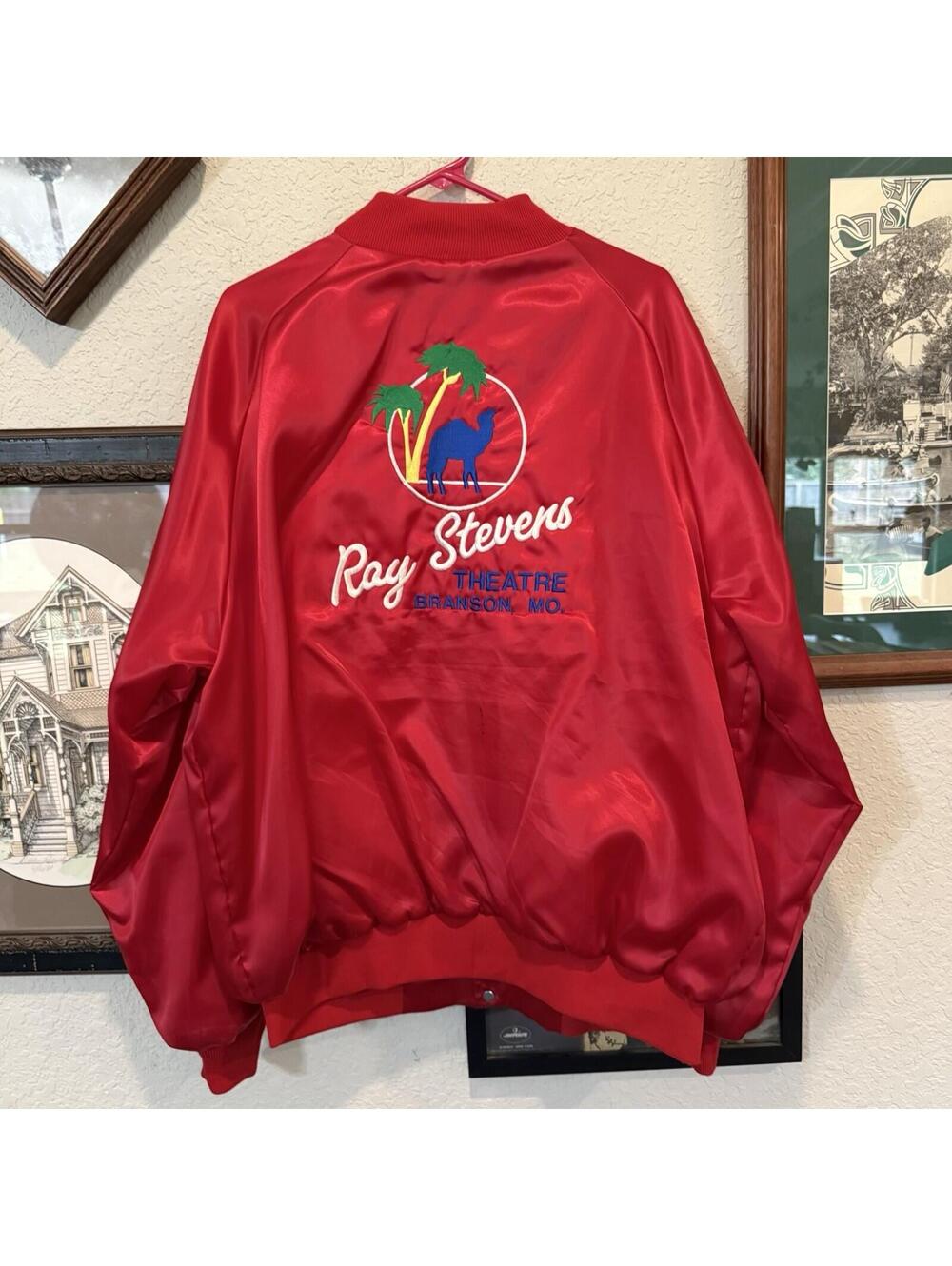 Vintage 80s RARE Ray Stevens Comedy Tour Satin Branson Missouri Jacket Size 2XL